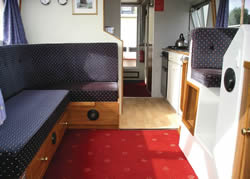 Interior image of boat